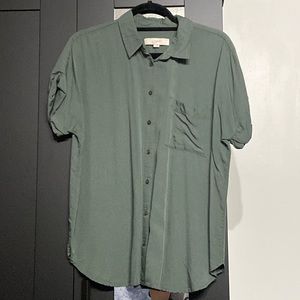 Green button shirt from the Loft